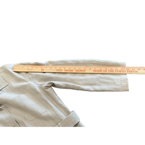 "EMANUEL UNGARO" 2 Pc. 100% Linen Pant Suit SZ 14 VTG  Quiet Luxury Elegant - Picture 12 of 16